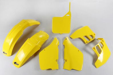 Verkleidungssatz Plastiksatz plastic kit passt an Suzuki Rm 125 89-91 gelb