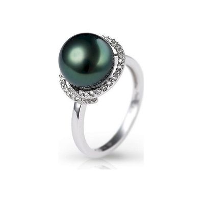 Luna-Pearls - R59-TR0009 - Ring - 750 Weißgold - Tahitiperle 10-11mm
