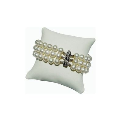 Luna-Pearls - A14-FB0003 - Armband 3-reihig - Süßwasser-Zuchtperle 7-7.5mm
