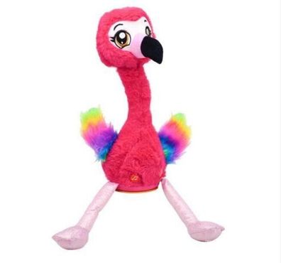 35cm Singender Flamingo Plüschtiere Interaktives Geburtstagsgeschenk