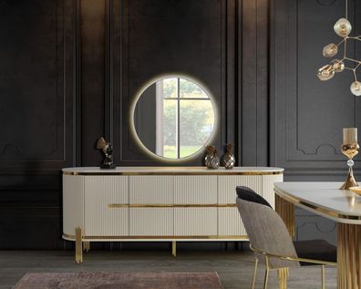 Luxus Sideboard Kommode Holz Anrichte Schrank Esszimmer Modern Weiß