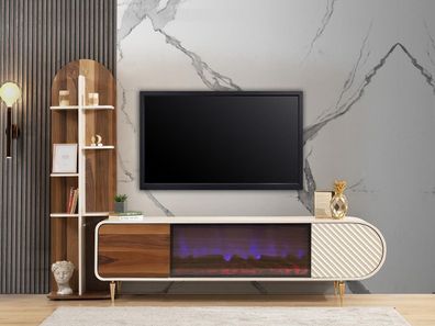 TV Ständer RTV Lowboard Regale Sideboard Tisch Modern Weiß Luxus Neu