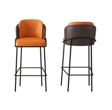 Zweifarbiger Barstuhl Designer 1-Sitzer Moderne Lehnstühle Lounge Möbel