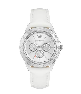 Juicy Couture Uhr JC/1221SVWT Damen Armbanduhr Silber