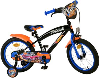 Hot Wheels Kinderfahrrad - Jungen - 16 Zoll - Schwarz Orange Blau