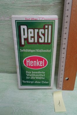Persil selbsttätiges Waschmittel Henkel Genthin VEB Cie AG GmbH Sammlerstücke