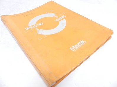 Mazak Operating Manual Benutzerhandbuch Mazatech H-400 SN: 67404