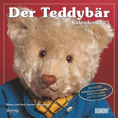 Kalender 2025 - Der Teddybär Kalender 2025- 30 x 30cm