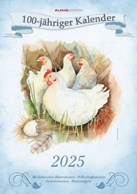 Kalender 2025 -100-Jähriger Kalender 2025- 29,7 x 42cm