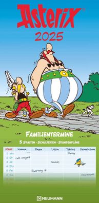 Kalender 2025 -Asterix Familienplaner 2025- 22 x 45cm