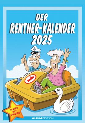 Kalender 2025 -Der Rentner-Kalender 2025- 23,7 x 34cm