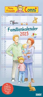 Kalender 2025 -Familien Conni 2025- 22 x 49,5cm