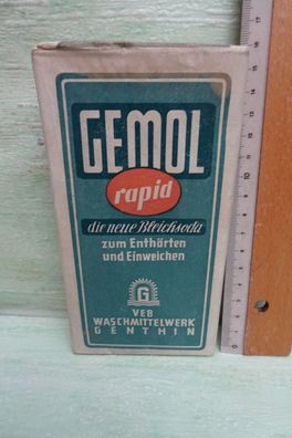 Gemol rapid neue Bleichsoda VEB Waschmittelwerk Genthin 300g 16Pf