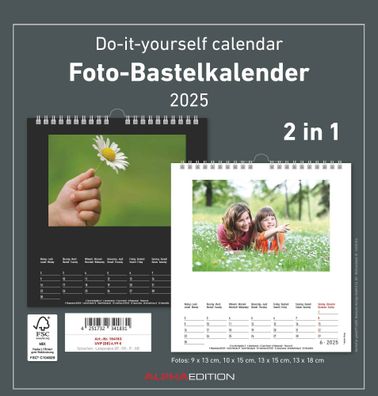 Kalender 2025 -Foto-Bastelkalender 2025- 21 x 22cm