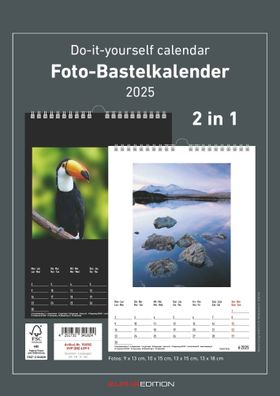 Kalender 2025 -Foto-Bastelkalender A4 2025- 21 x 29,7cm