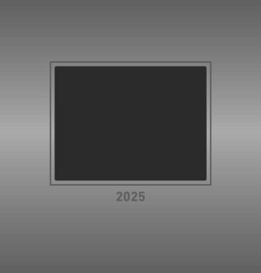 Kalender 2025 -Foto-Bastelkalender silber 2025- 21 x 22cm
