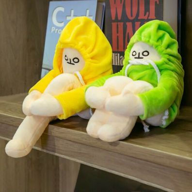 Banana Mann Puppe Lustiges Wechselbares Plüschtiere Kissen Verkleidungspuppe