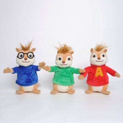 Plüsch Spielzeug Alvin und die Chipmunks Theodore Simon Plüschtiere Stofftier