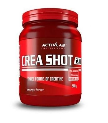 Activlab Crea Shot 2.0 Orange, 500g - Muskelunterstützung & Leistungssteigerung