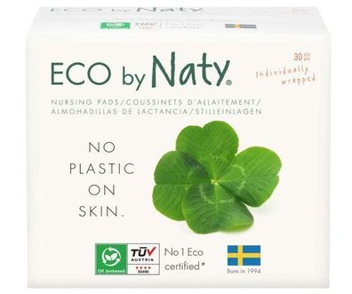 Eco by Naty Einweg-Saugpads, 30 Stück - Hochsaugfähig & Nachhaltig
