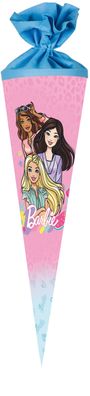 Nestler Schultüte 70cm rund mit Filzverschluss Mattel "Barbie Girl"