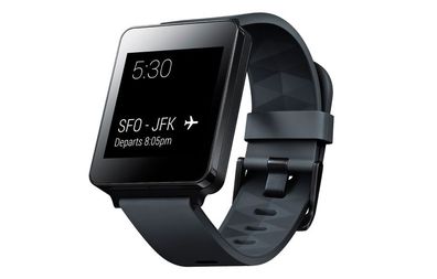 LG G Watch W100 Smartwatch Black Titan Android Wear Neu in OVP geöffnet
