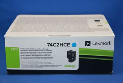 Lexmark 74C2HCE Toner Cyan -A