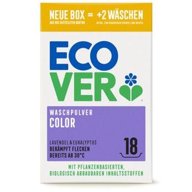 ECOVER Waschpulver Color Konzentrat Lavendel & Eukalyptus 1,35kg 1,35kg