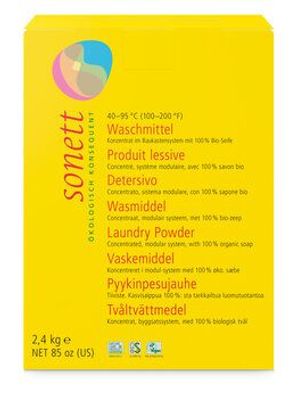 SONETT 3x Waschmittel Pulver Konzentrat 40-95°C 2,4kg