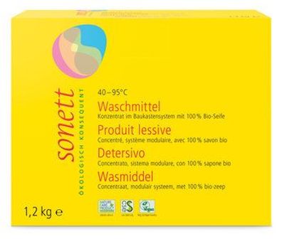SONETT 3x Waschmittel Pulver Konzentrat 40–95°C 1,2kg