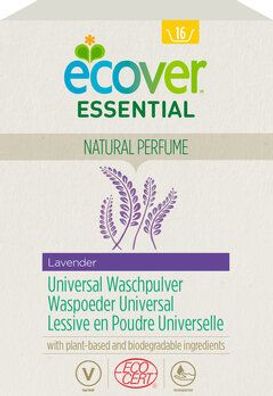 Ecover Essential 3x Universal Waschpulver Lavendel 1200g