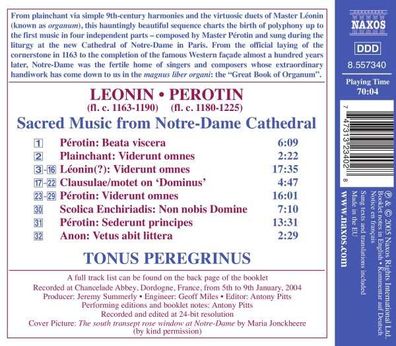 Leonin & Perotin - Geistliche Musik aus Notre Dame: Leonin (1150-1201) - - (CD / T