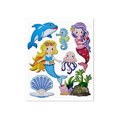 Roth XXL 3D-Sticker Meerjungfrau, 30x30 cm, 7 Teile