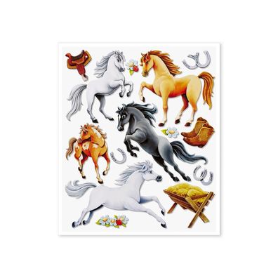 Roth XXL 3D-Sticker Pferd II, 30x30 cm, 14 Teile