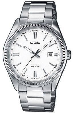 Casio Collection analog Armbanduhr silbern | MTP-1302PD-7A1VEF