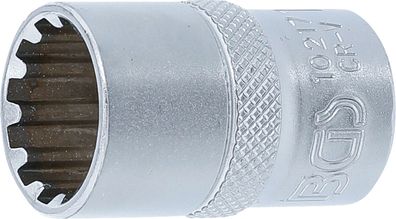 Steckschlüssel-Einsatz Gear Lock | Antrieb Innenvierkant 12,5 mm (1/2") | SW 17 ...