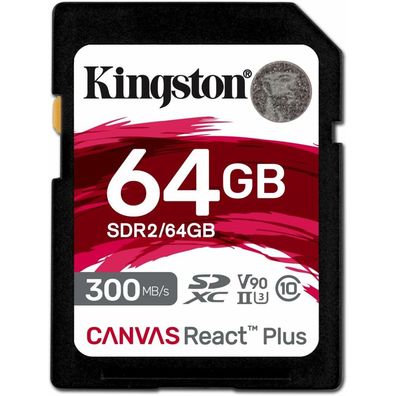 Canvas React Plus 64 GB SDXC (schwarz, UHS-II U3, Class 10, V90)