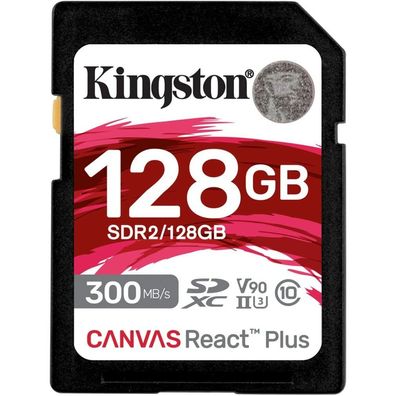 Canvas React Plus 128 GB SDXC (schwarz, UHS-II U3, Class 10, V90)