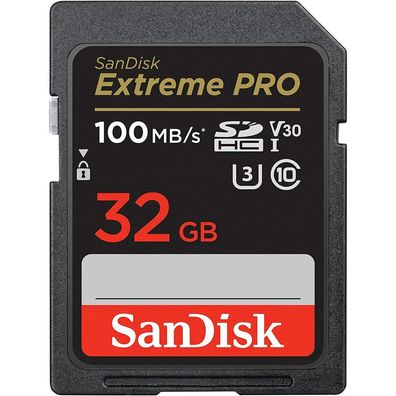 Extreme PRO 32 GB SDHC (schwarz, UHS-I U3, Class 10, V30)
