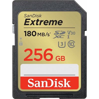 Extreme 256 GB SDXC (UHS-I U3, Class 10, V30)