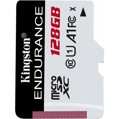 High Endurance 128 GB microSDXC (weiß/ schwarz, UHS-I U1, Class 10, A1)