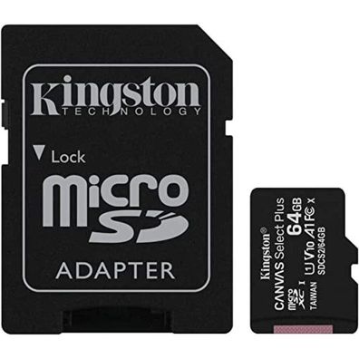 Canvas Select Plus 64 GB microSDXC (schwarz, UHS-I U1, Class 10, V10, A1)