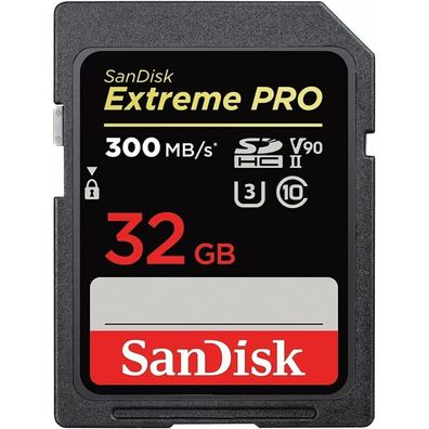 Extreme PRO 32 GB SDHC (schwarz, UHS-II U3, Class 10, V90)