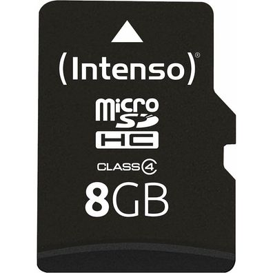 Intenso Speicherkarte microSDHC-Card Class 4 8 GB