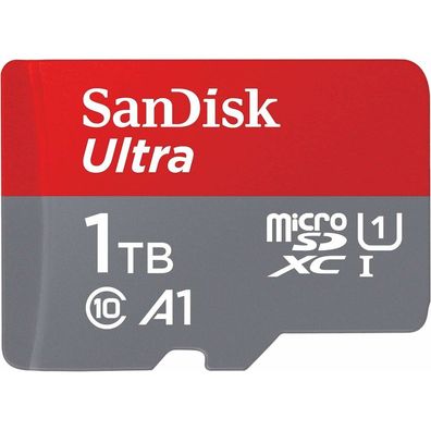 Ultra 1 TB microSDXC (grau/ rot, UHS-I U1, Class 10, A1)