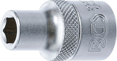Steckschlüssel-Einsatz Sechskant | Antrieb Innenvierkant 12,5 mm (1/2") | SW 9 mm BGS