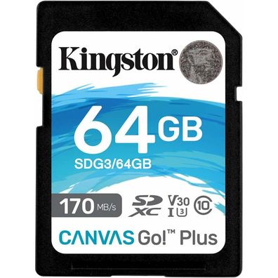 Canvas Go! Plus 64 GB SDXC (schwarz, UHS-I U3, Class 10, V30)