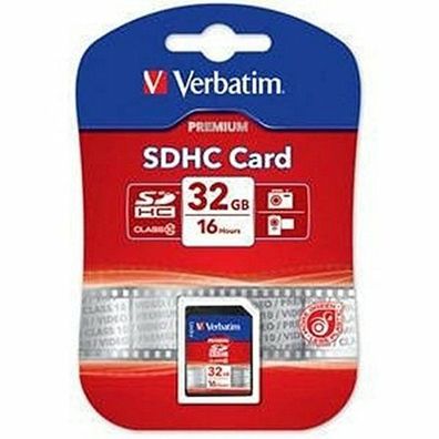 SDHC Card Class 10 Verbatim 32GB