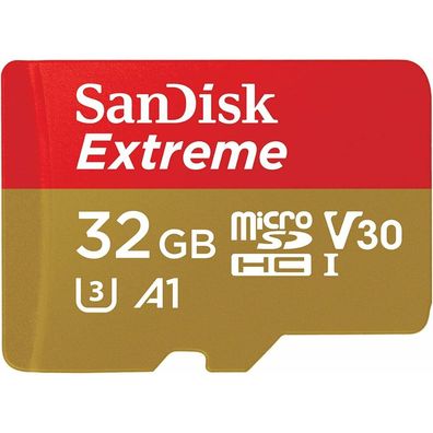 Extreme 32 GB microSDHC (UHS-I U3, Class 10, V30)
