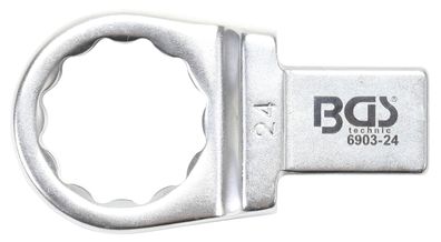 Einsteck-Ringschlüssel | 24 mm | Aufnahme 14 x 18 mm BGS